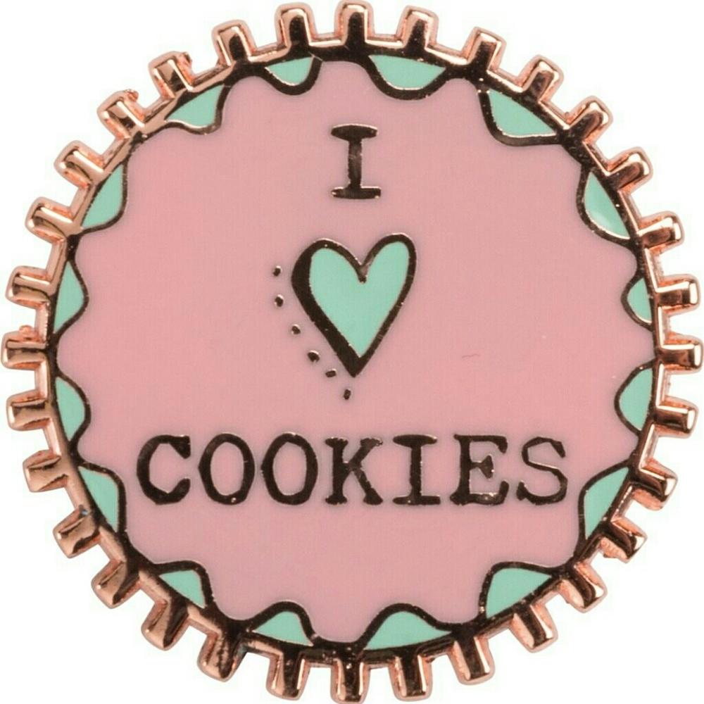 Enamel "I ❤ Cookies" pin